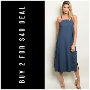 ☀️BLUE CHAMBRAY DRESS